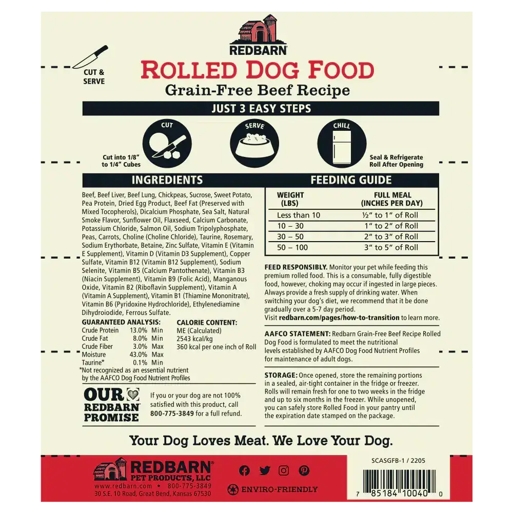 Semi-Moist Rolled Food Grain-Free Variety Pack - (Beef and Chicken) - 3lb Each - Image 9