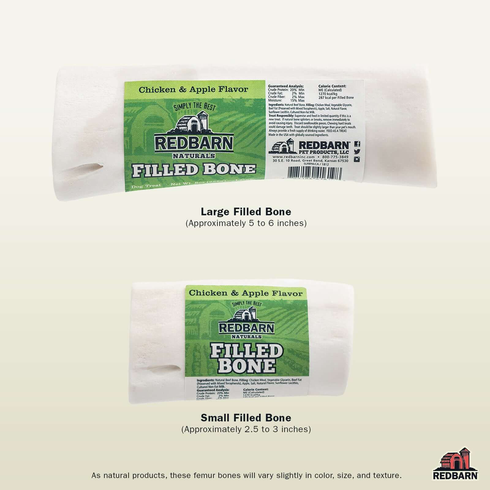 Filled Bone Natural Chicken & Apple Flavor - Image 4